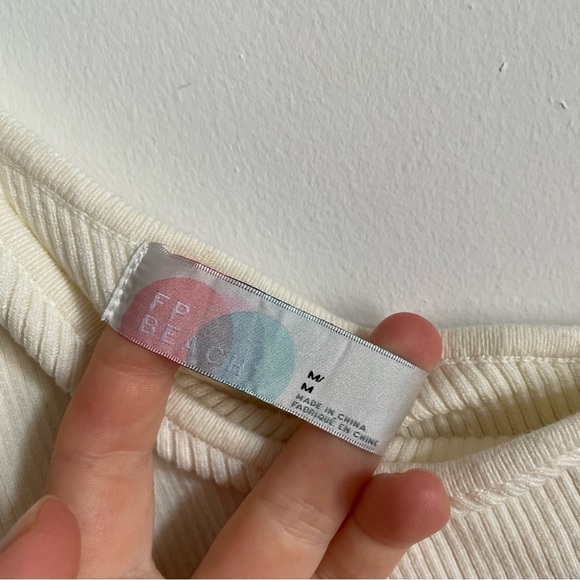 Free People Beach Waverly Jumpsuit Ivory M - Picture 6 of 8